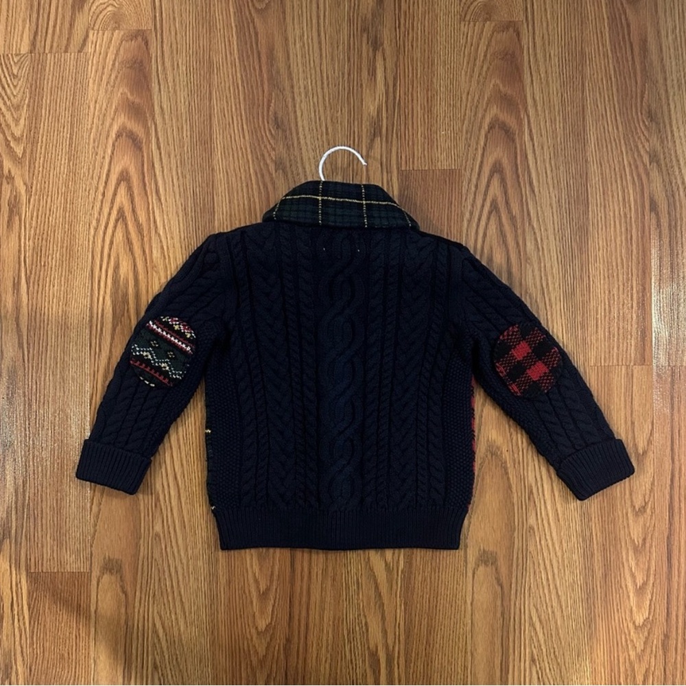 Polo Ralph Lauren Toddlers Knit Cotton Cardigan & Plaid Fun Shirt & Pant, 18M - Picture 4 of 6